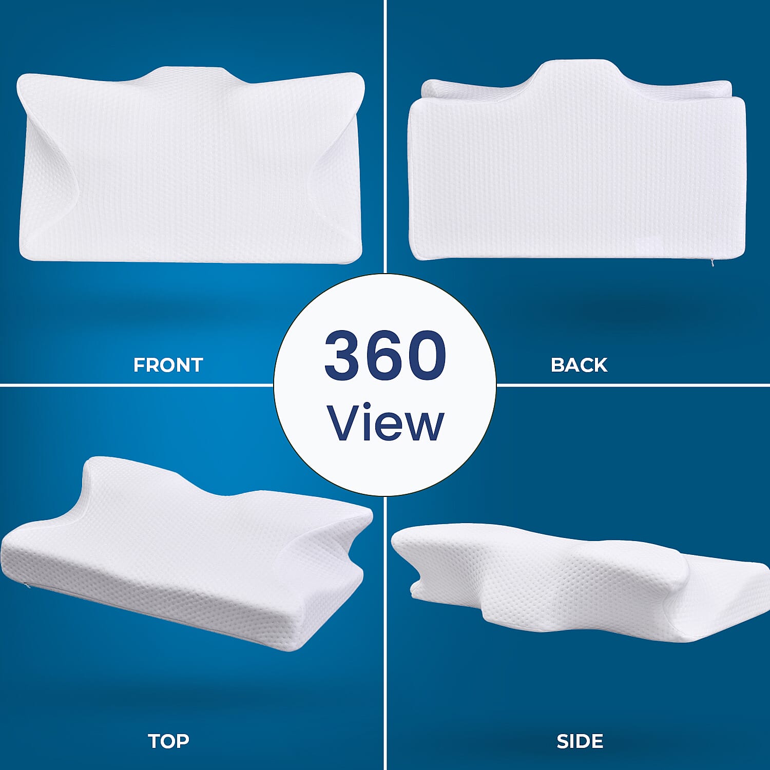 Memory Foam Anti Snore Pillow (Size 59x34x12 Cm)