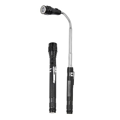 Set of 2 LED Flexible Magnetic Flashlight - Black