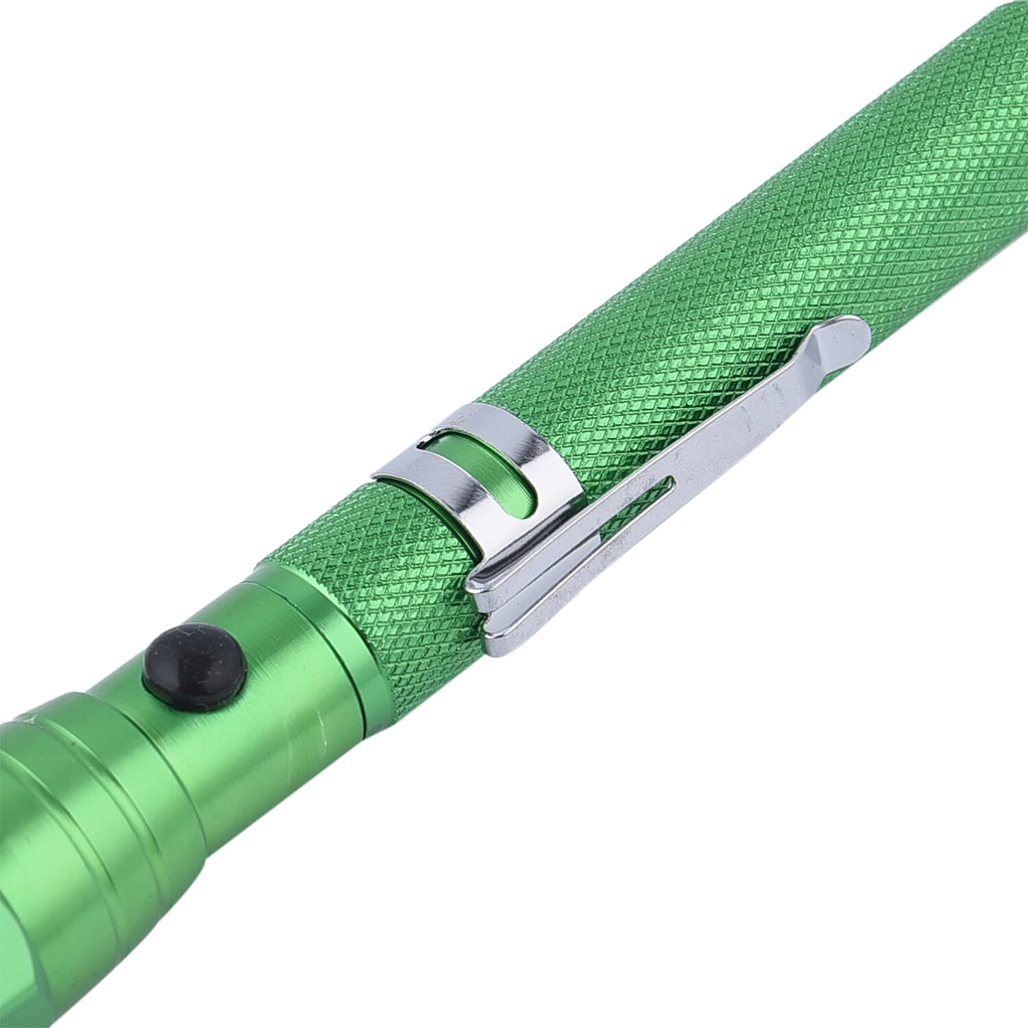 Set of 2 - 360 Degree Flexible Head 3 LED Magnetic Flashlight (Size 17x2.2 Cm) (4XLR44 Battery Included) - Green