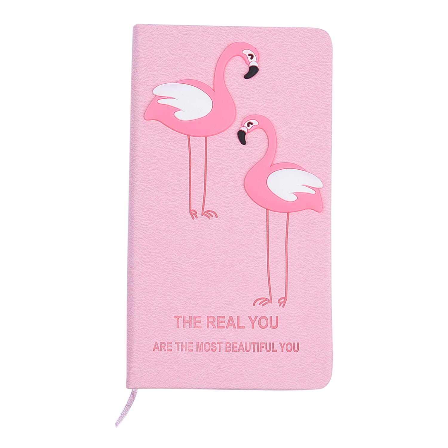 Flamingo Pattern Journal Notebook with 10 Stencils and a Pen (Size 18x10 Cm)