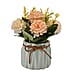 Carnation Faux Flower with Ceramic Basin (Size 15x8x8 cm) - Pink