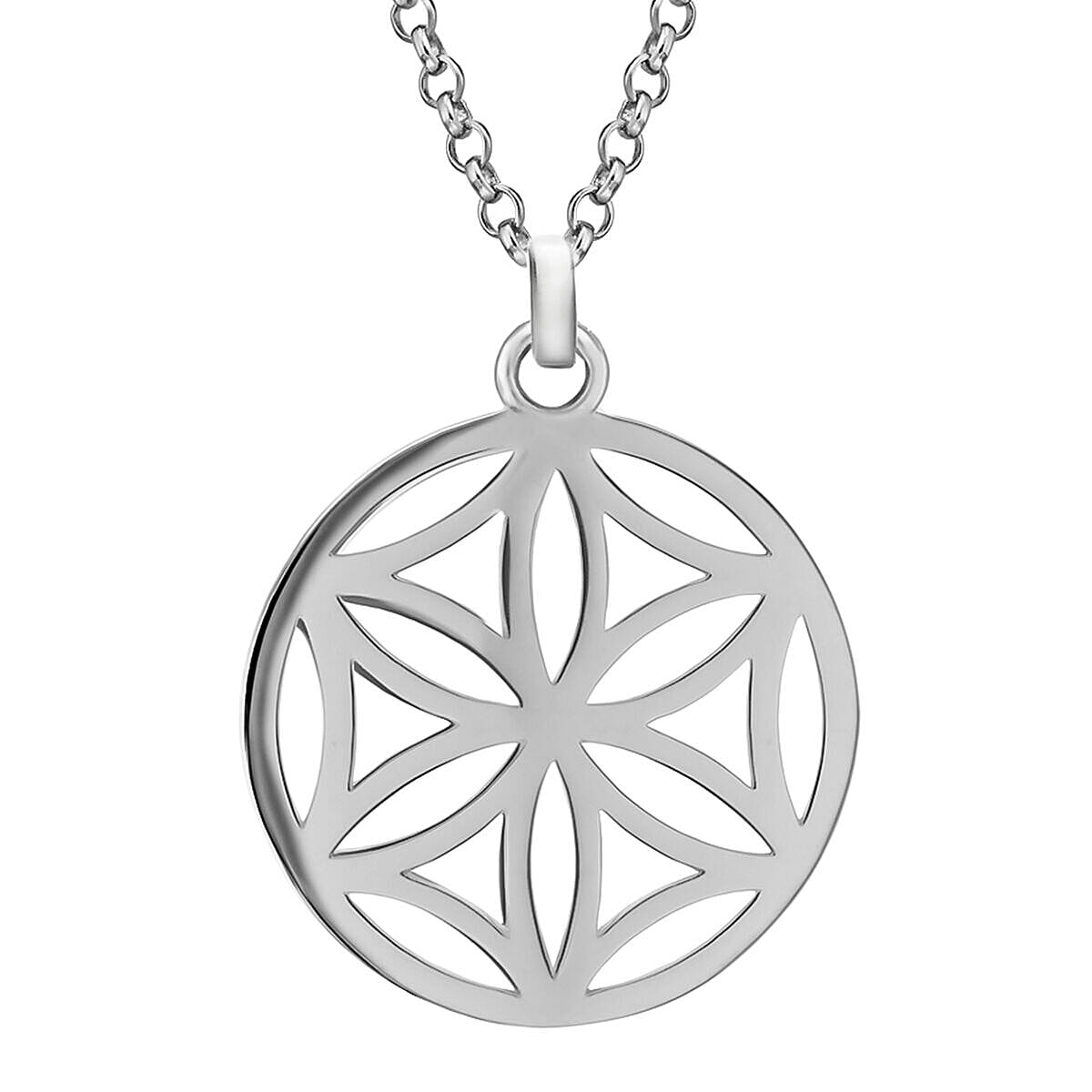 Sterling Silver NecklaceE (Size - 18),  Silver Wt. 6.9 Gms