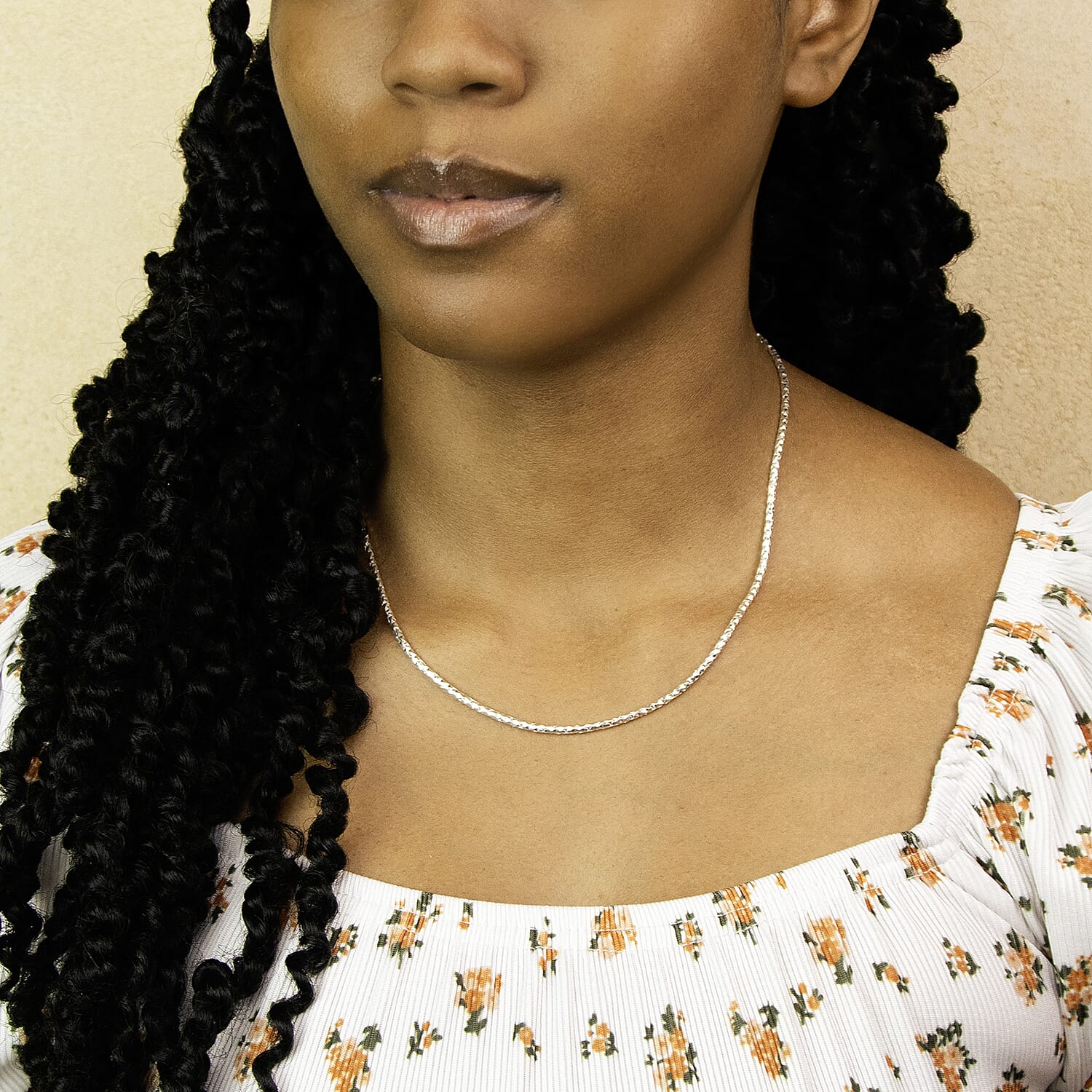 Sterling Silver Chain (Size - 18),  Silver Wt. 15.7 Gms