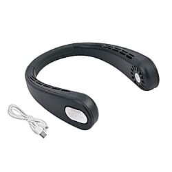 HOMESMART - Wireless Neck Fan with 4000mAh Rechargeable Battery (Size 49x5x3 cm) - Green