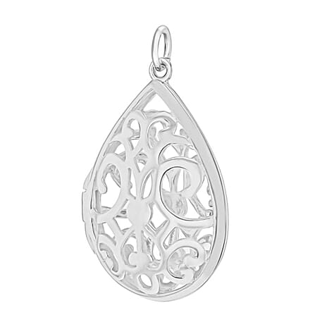Rhodium Overlay Sterling Silver Pendant,  Silver Wt. 5 Gms