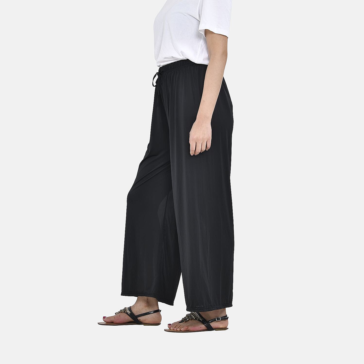 DOD - TAMSY Jersey Stretchable Trousers (One Size,8-16) - Classic Black