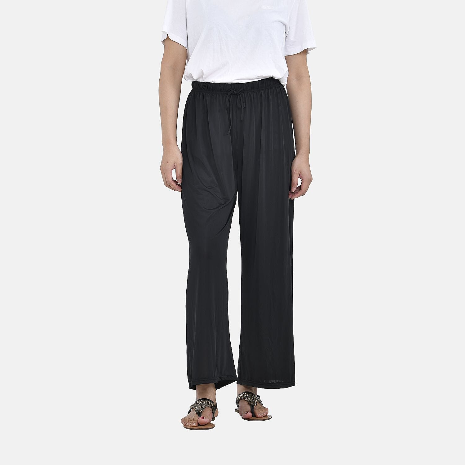 DOD - TAMSY Jersey Stretchable Trousers (One Size,8-16) - Classic Black