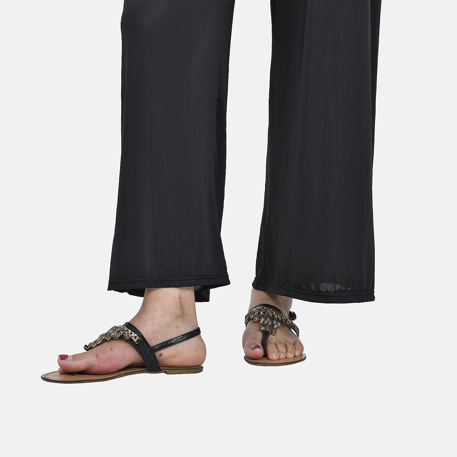 DOD - TAMSY Jersey Stretchable Trousers (One Size,8-16) - Classic Black