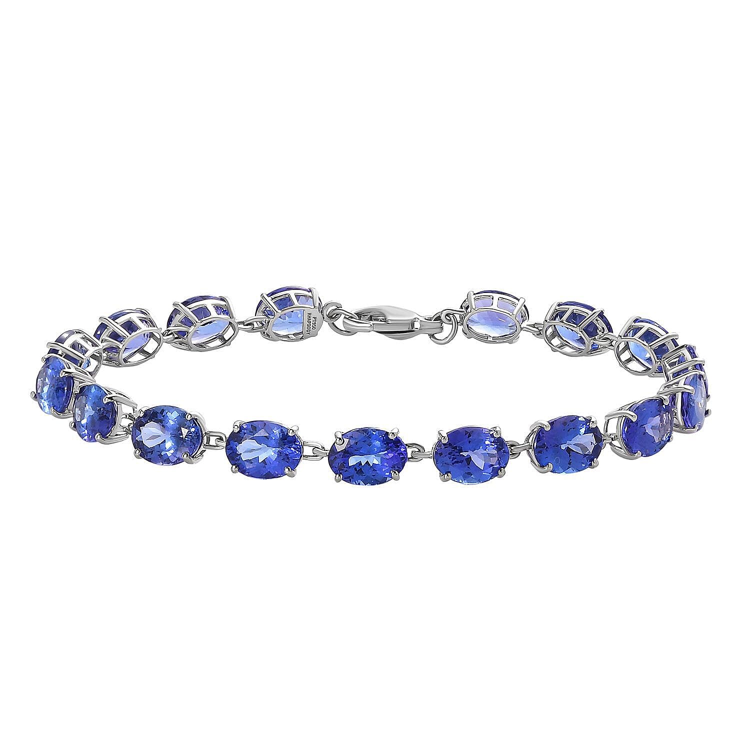 RHAPSODY 950 Platinum AAAA Tanzanite Tennis Bracelet (Size - 7.5)  20.38 Ct, Platinum Wt 7.22 GM