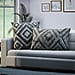 Set of 2 - 100% Cotton Cushion Cover with Tufting Work - Grey
