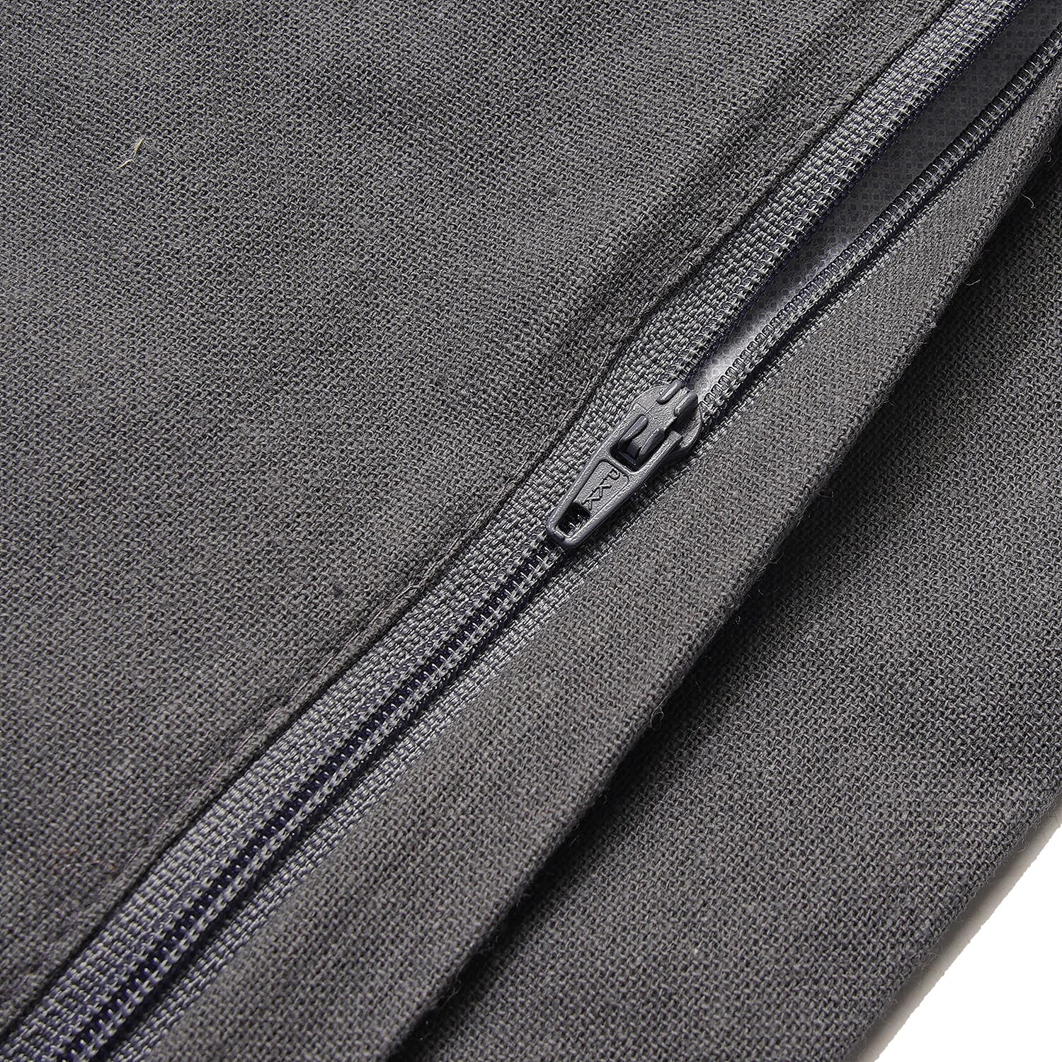 Set of 2 - 100% Cotton Cushion Cover with Tufting Work - Grey