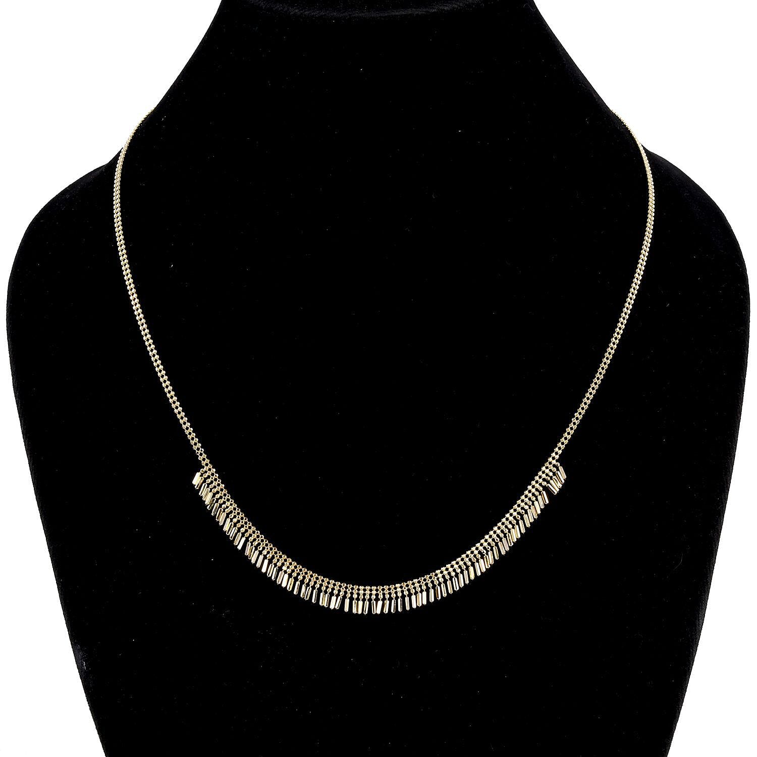 Hatton Garden Close Out - 9K Yellow Gold Cleopatra Necklace (Size - 20), Gold Wt. 6.02 Gms.