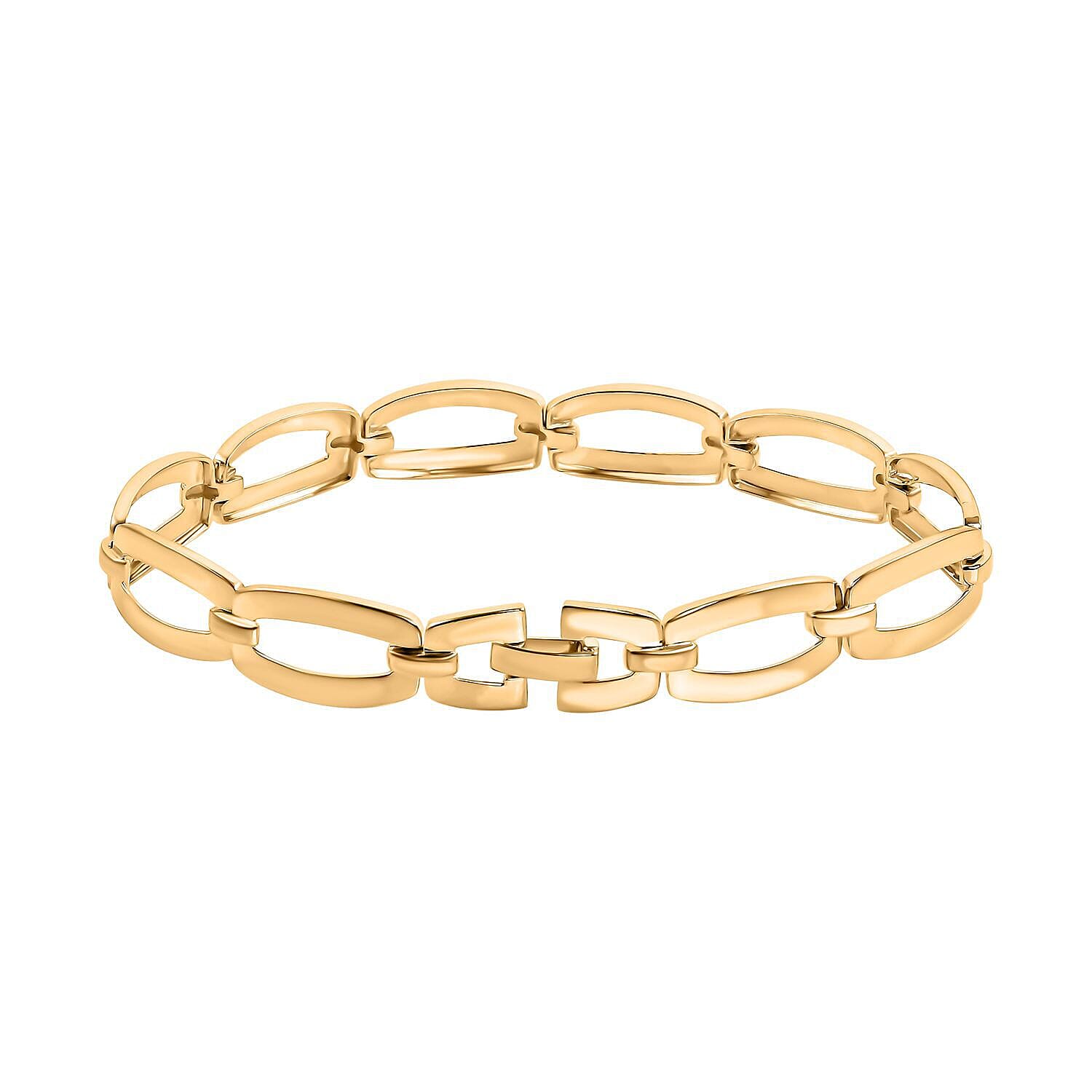 Designer Inspired - 9K Yellow Gold Oval Link Bracelet (Size - 7.5), Gold Wt. 12.00 Gms