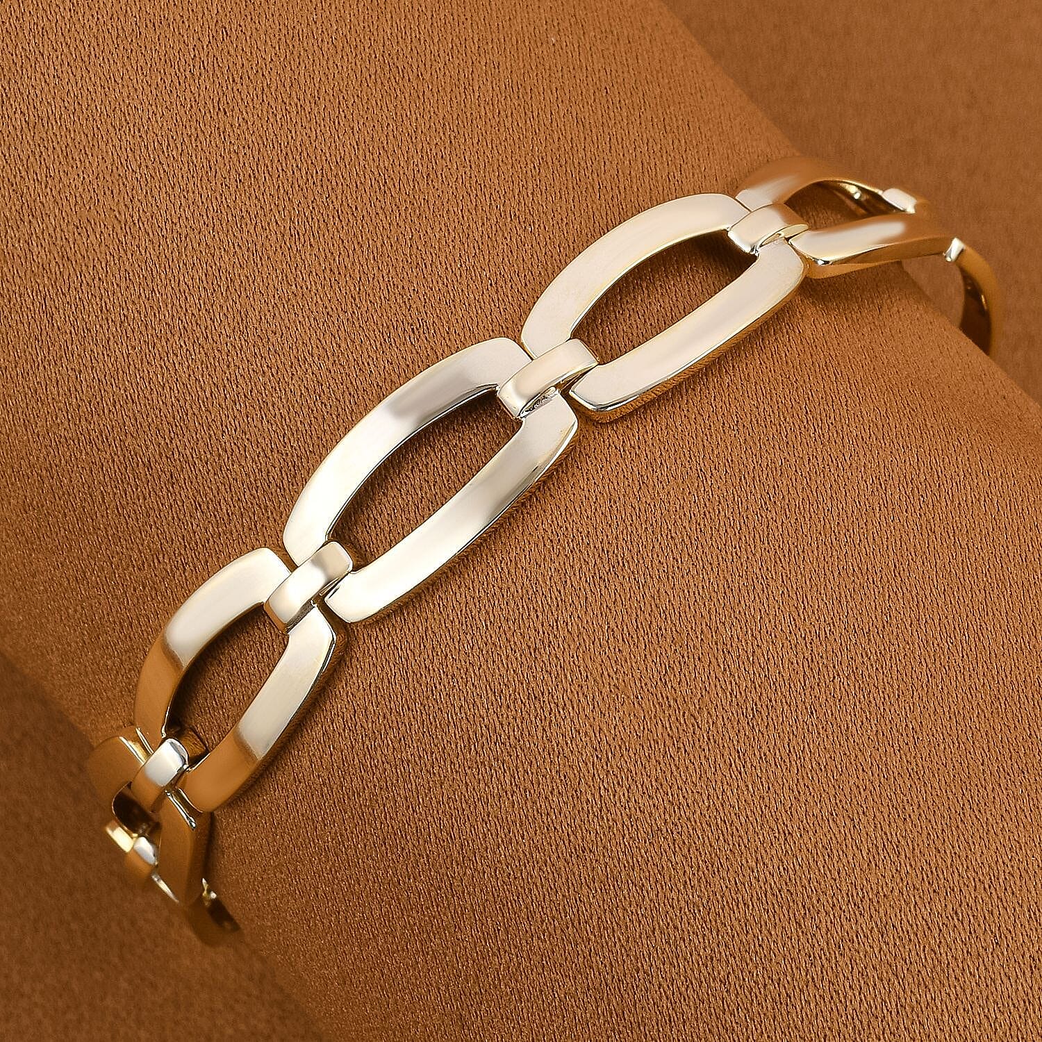 Designer Inspired - 9K Yellow Gold Oval Link Bracelet (Size - 7.5), Gold Wt. 12.00 Gms