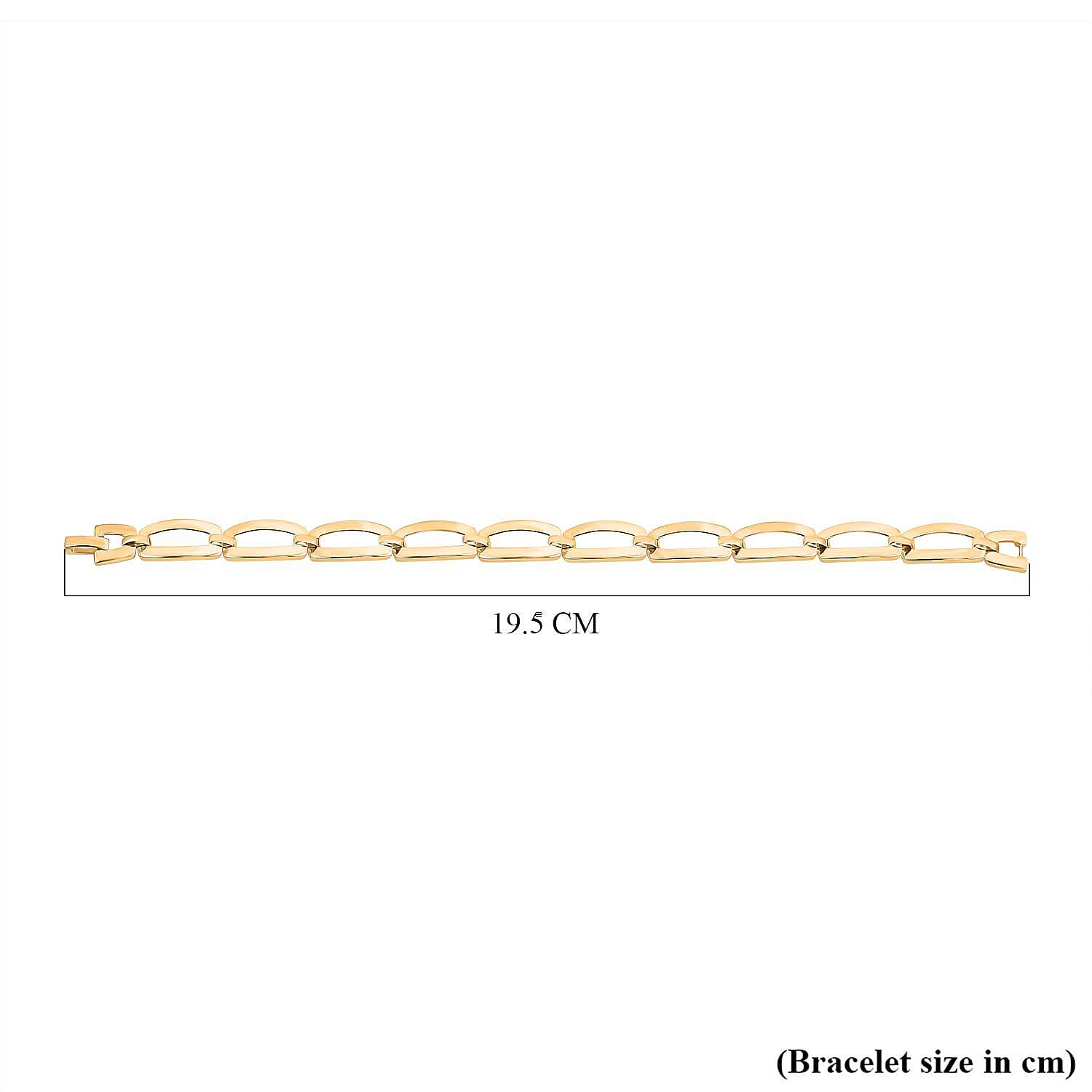 Designer Inspired - 9K Yellow Gold Oval Link Bracelet (Size - 7.5), Gold Wt. 12.00 Gms