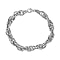 Platinum Overlay Sterling Silver Bracelet (Size - 7.5) With Lobster Clasp, Silver Wt. 10.96 Gms