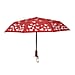 Colour Changing Butterfly Pattern Auto Open & Close Umbrella - Black