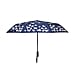 Colour Changing Butterfly Pattern Auto Open & Close Umbrella - Black