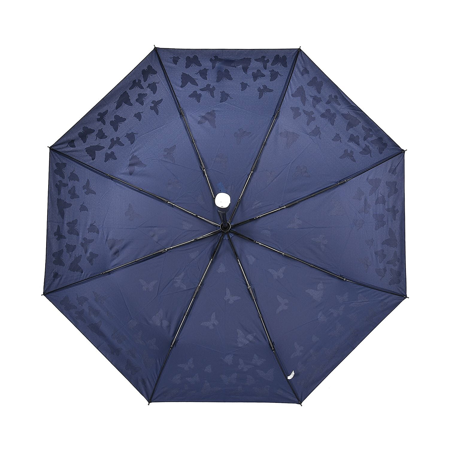 Colour Changing Butterfly Pattern Auto Open - Close Umbrella - Blue