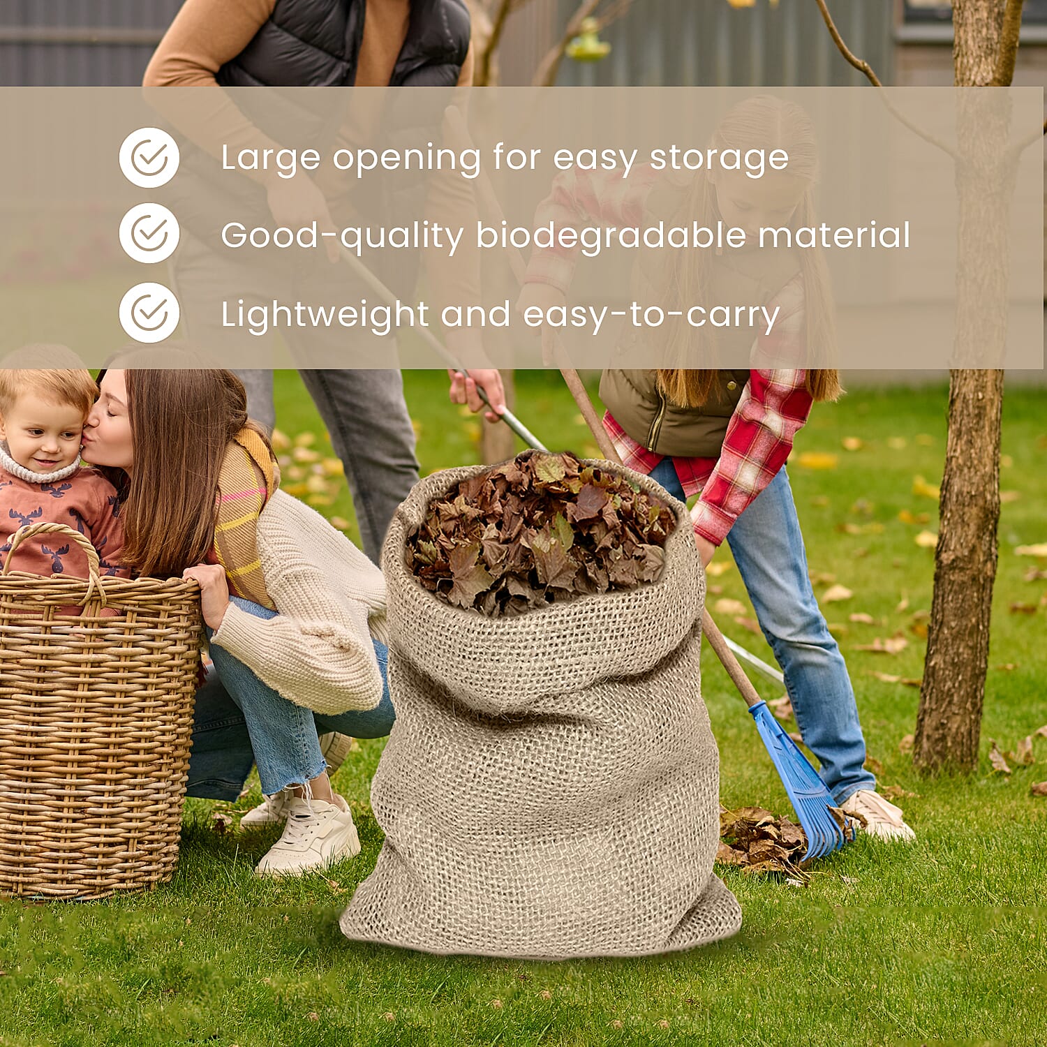 Set of 6 - Biodegradable Garden Bags (Size 95x45 cm)