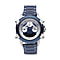GENOA Japanese and Electronic Movement 3 ATM Water Resistant Watch with Stainless Steel Strap - Steel Colour