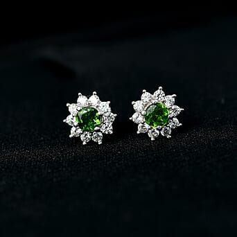 https://tjcuk.sirv.com/Products/73/2/7323854/D-Joy-Chrome-Diopside-Natural-Zircon-Halo-Earring-with-Push-Back-in-Pl_7323854_1.jpg?w=342&h=342