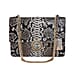 A structured python bag with Dragon spur closure.The sliding chain strap can be worn multiple ways, changing between a shoulder and a top handle bag