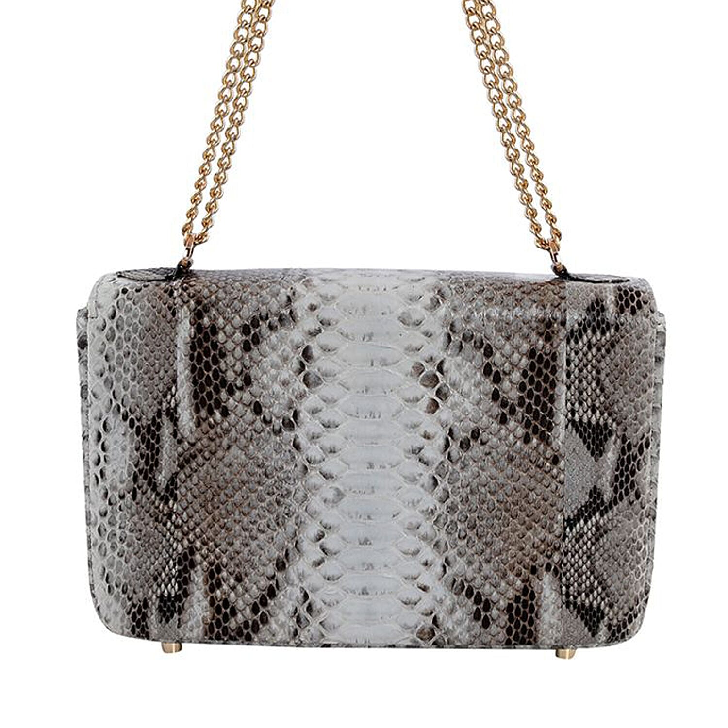 Python leather bag hot sale