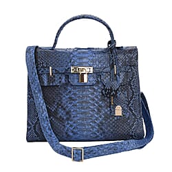 Genuine Python Leather with Synthetic Swede fabric. Handmade with skilled Artisans 1 zipper pocket 2 Pen holder 1 key chain holder 1 Slip Pocket 1 Detachable adjustable Python leather belt