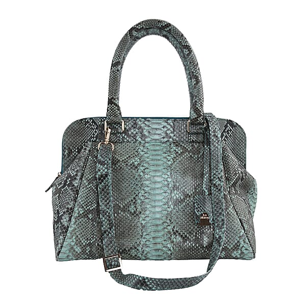 La Marey 100% Genuine Python Leather Tote Bag with Detachable 
