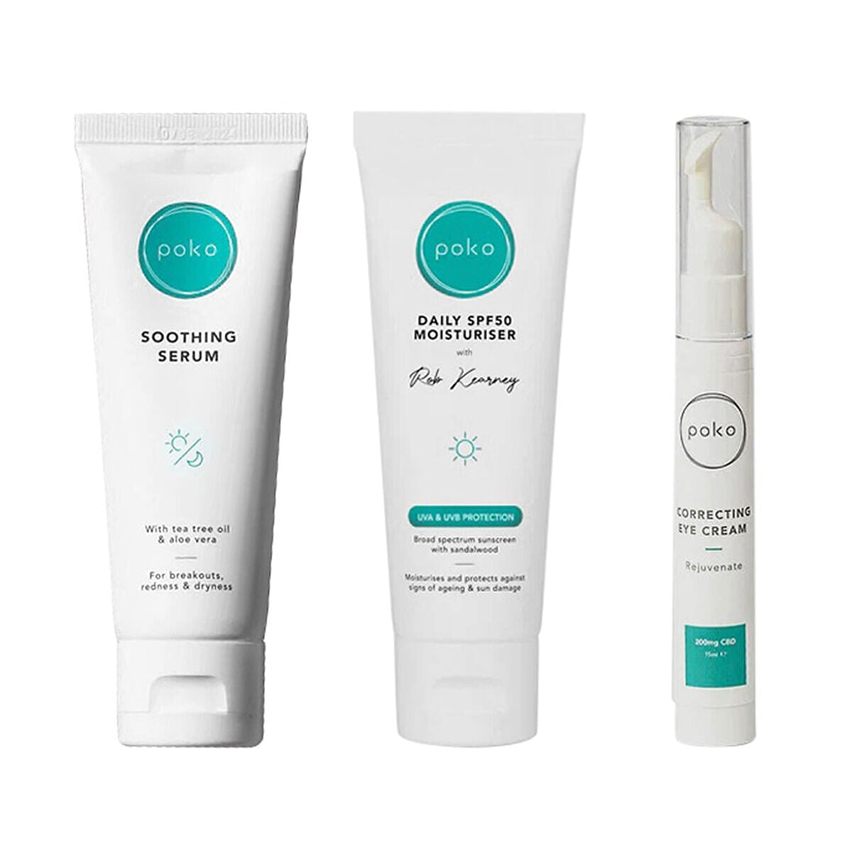 Poko Age - Defying Protection Set ( Incl.75ml Soothing Serum, 75ml Daily SPF50 Moisturiser & 15ml Correcting Eye Cream)