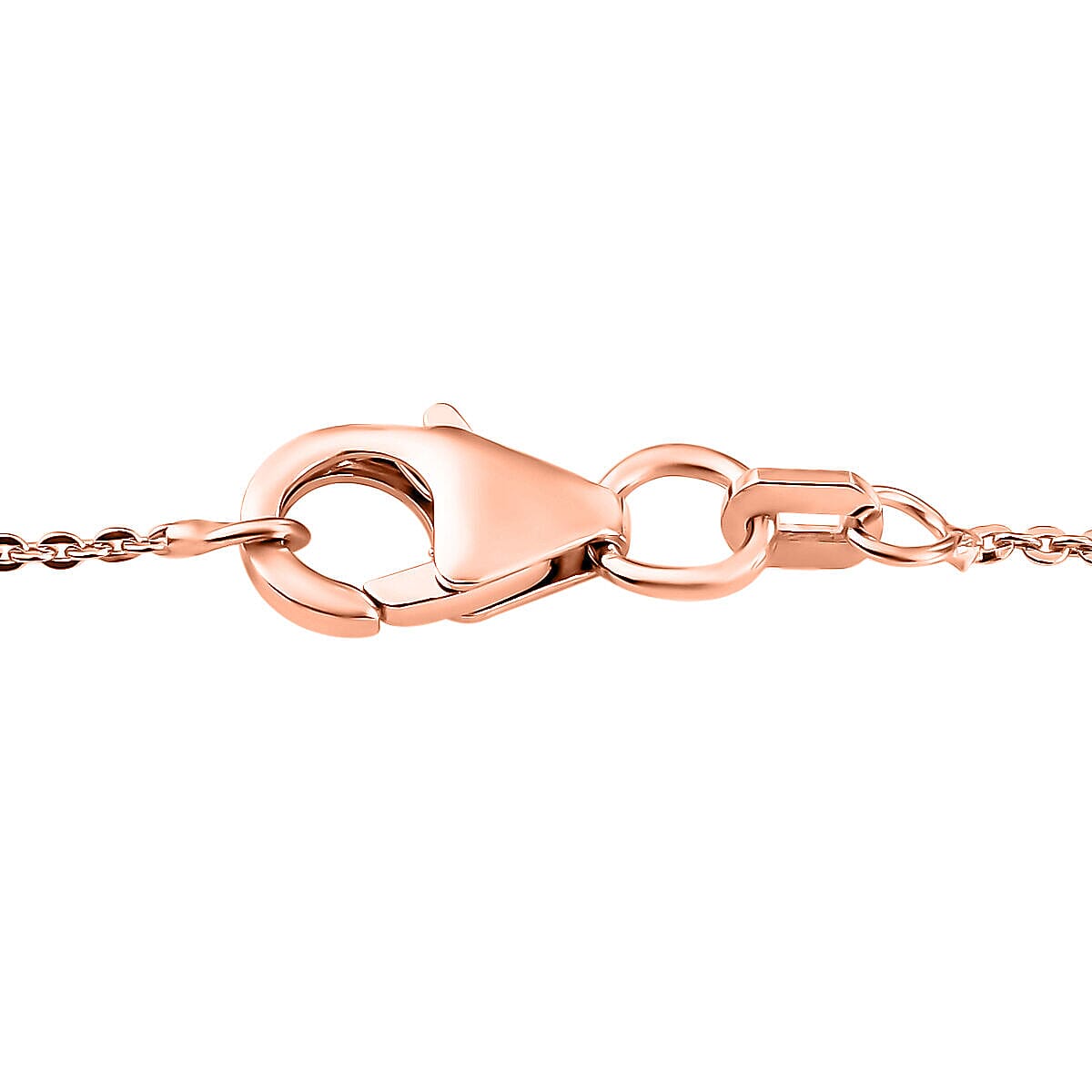 Rose De France Amethyst Necklace (Size - 20) in 18K Vermeil Rose Gold Plated Sterling Silver 25.65 Ct, Silver Wt. 9.90 Gms