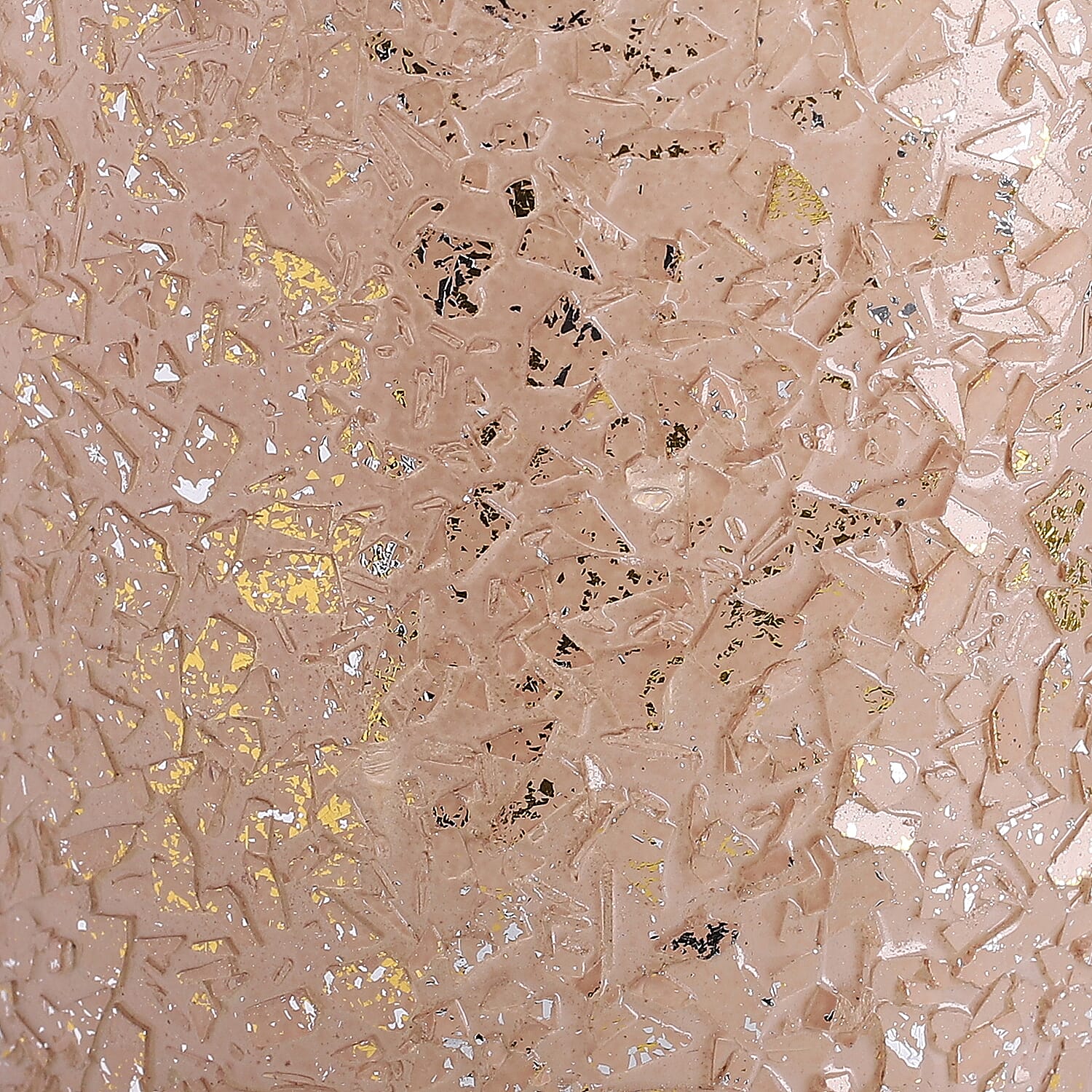 Set of 2 - Glass Candle Holder (Size 7cm) - Peach