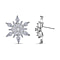 Designer Close Out - Crystal Snowflake Earrings