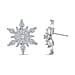 Designer Close Out - Crystal Snowflake Earrings