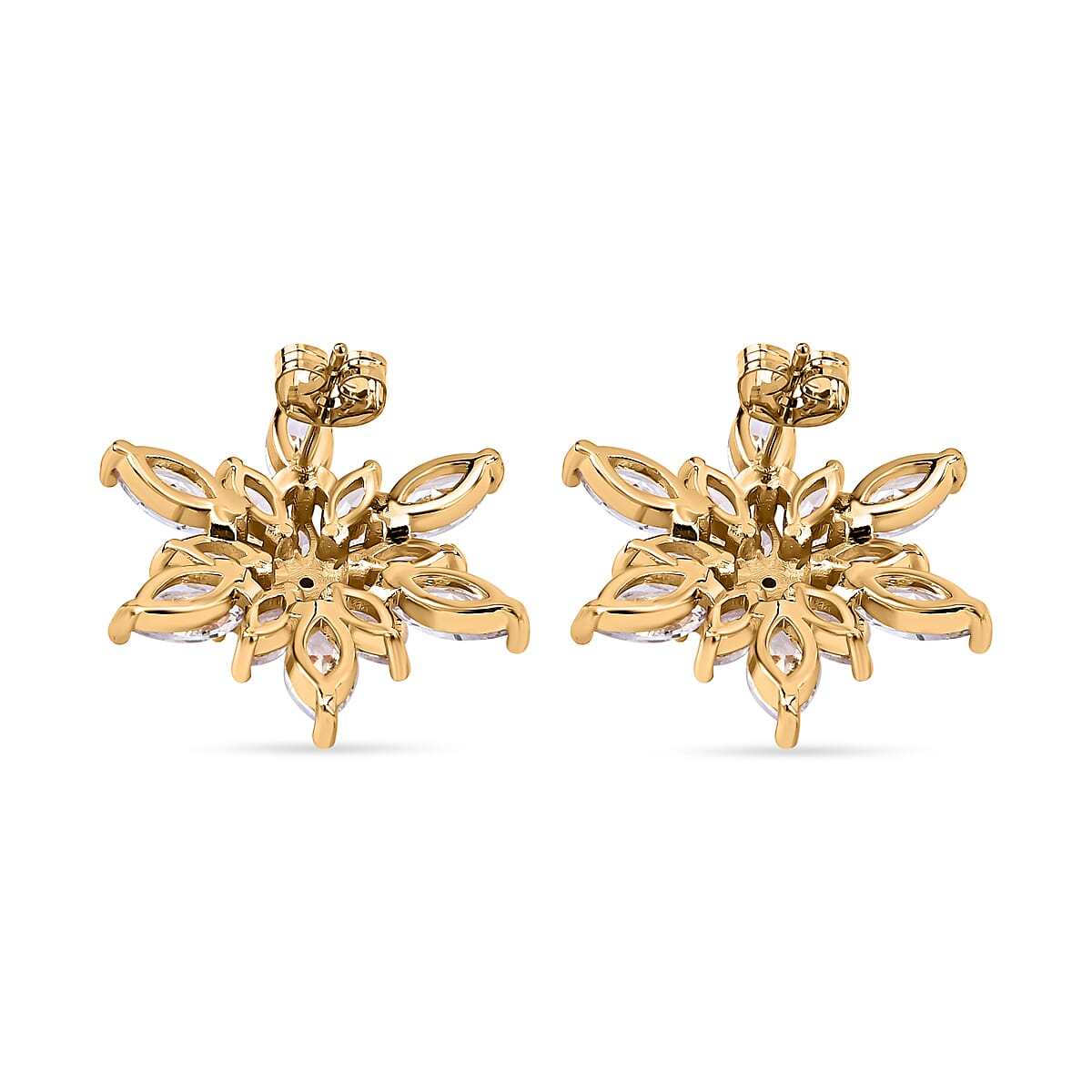 Designer Close Out - Crystal Snowflake Earrings