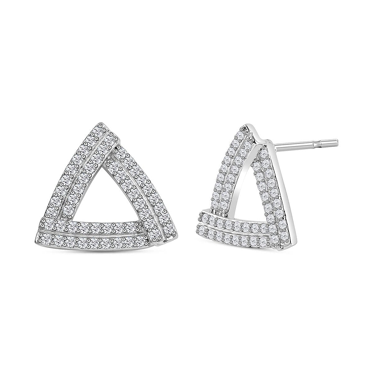 Triangle cubic 2025 zirconia earrings