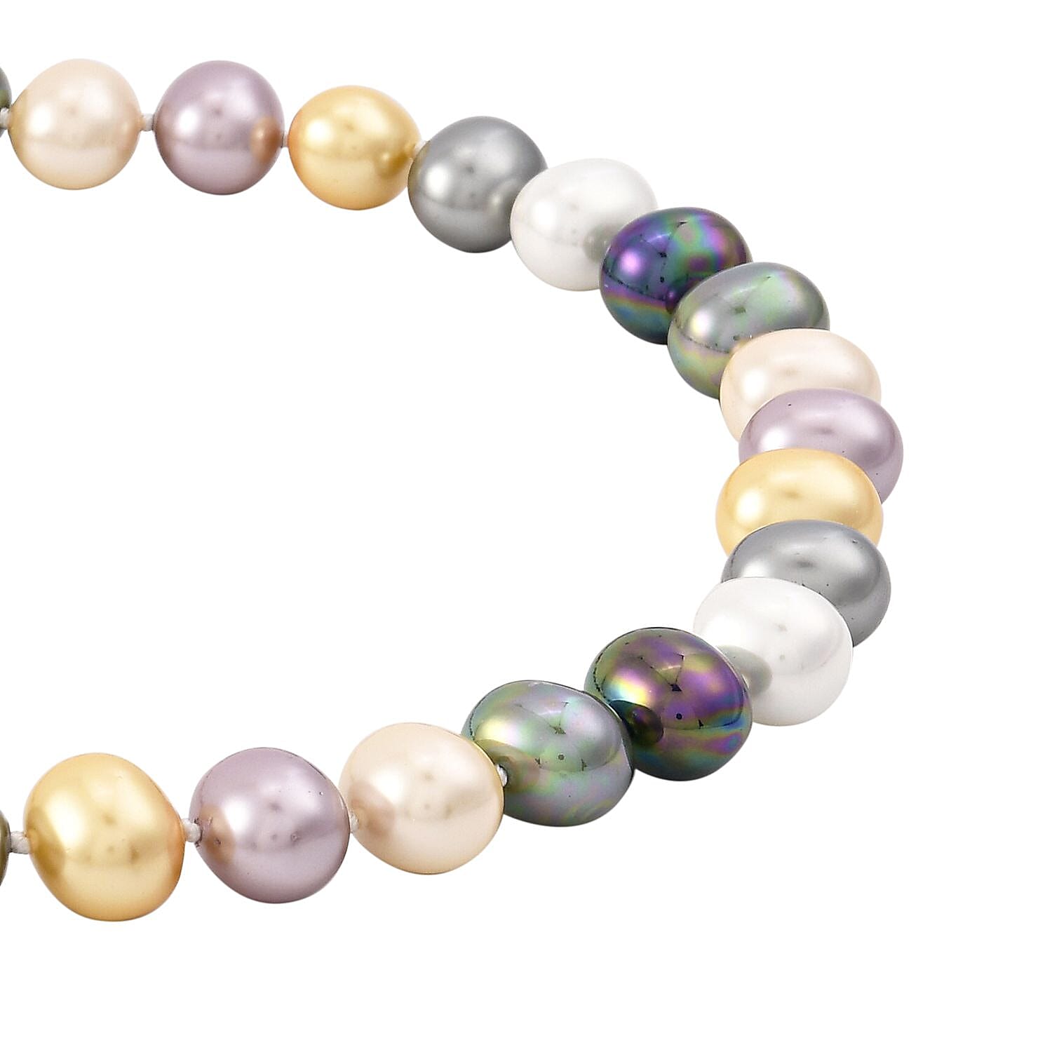One Time Close Out Deal - Multi Colour Shell Pearl Necklace (Size - 20)
