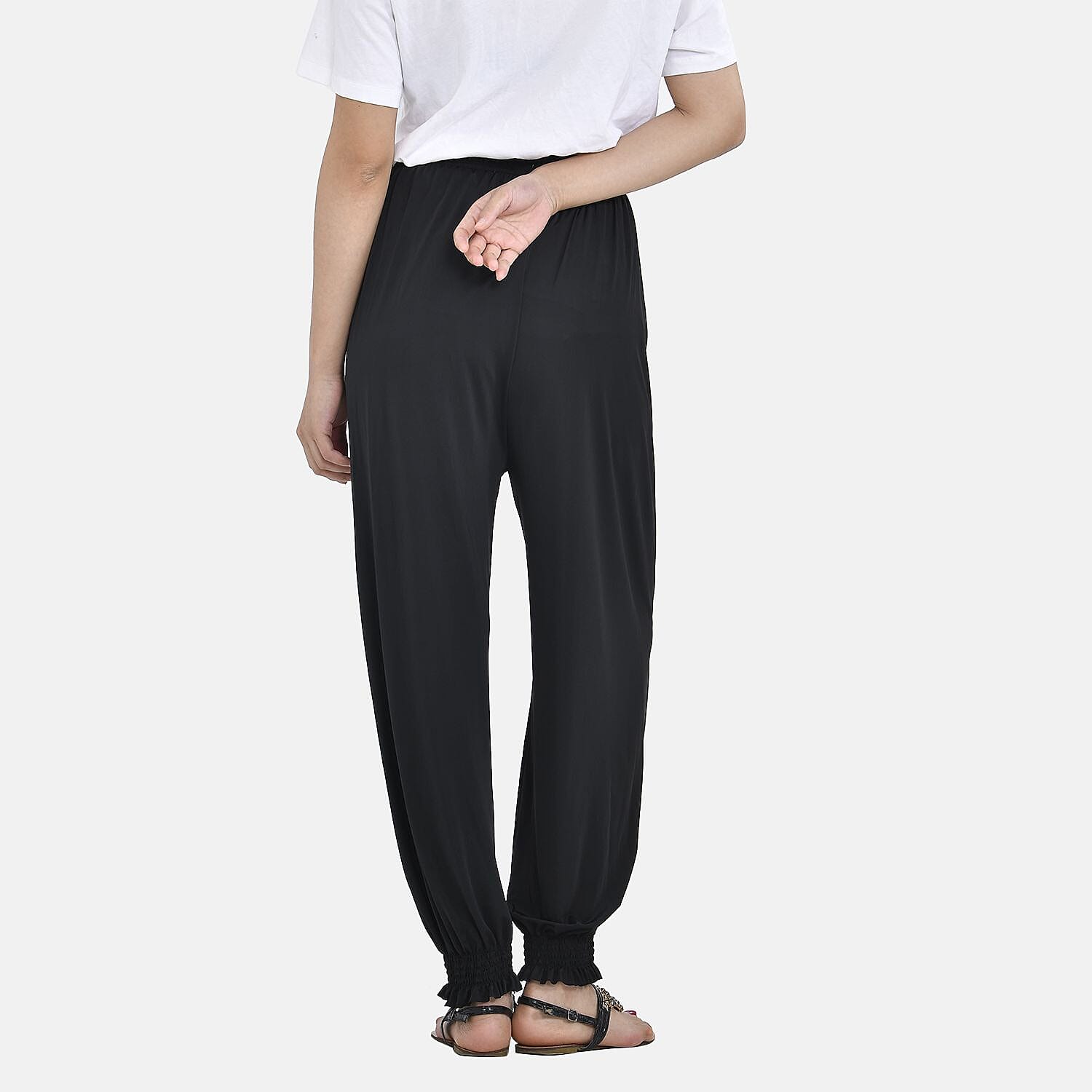 Tamsy Solid Trousers (One Size, 8-16) - Black