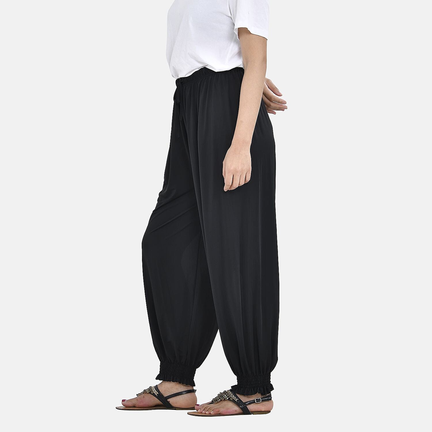 Tamsy Solid Trousers (One Size, 8-16) - Black
