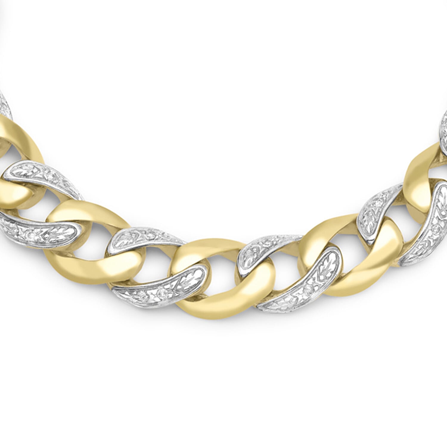 9K Yellow Gold   White Diamond  Bracelet (Size - 8.25) 1.58 ct,  Gold Wt. 30.5 Gms  1.580  Ct.