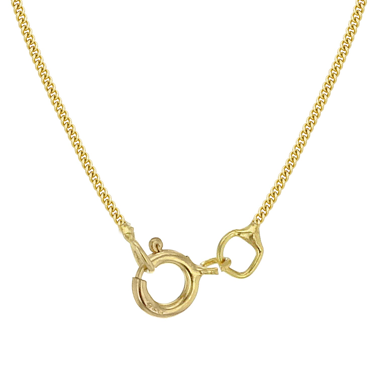 9K Yellow Gold Diamond Heart Necklace (Size - 18) 0.10 Ct
