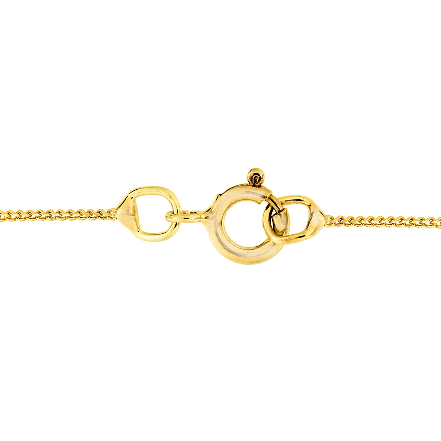 9K Yellow Gold Diamond Heart Necklace (Size - 18) 0.10 Ct