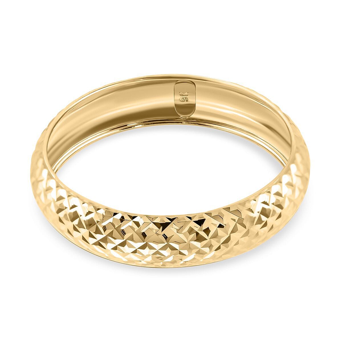 Designer Closeout - 9K Yellow Gold Diamond Cut Band Ring