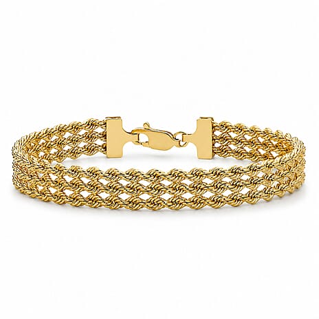 9K Yellow Gold  Bracelet (Size - 7),  Gold Wt. 5.5 Gms