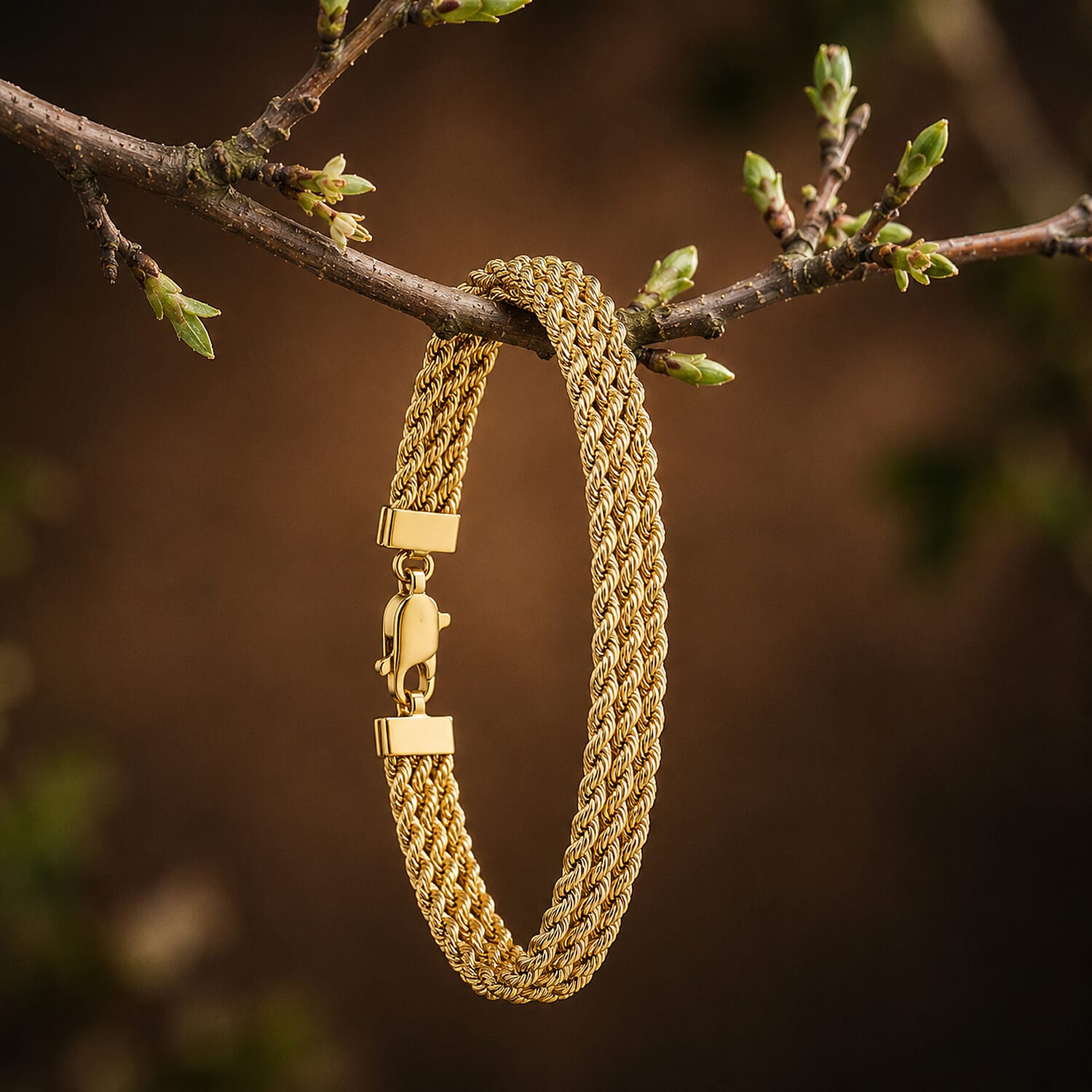 9K Yellow Gold  Bracelet (Size - 7),  Gold Wt. 5.5 Gms