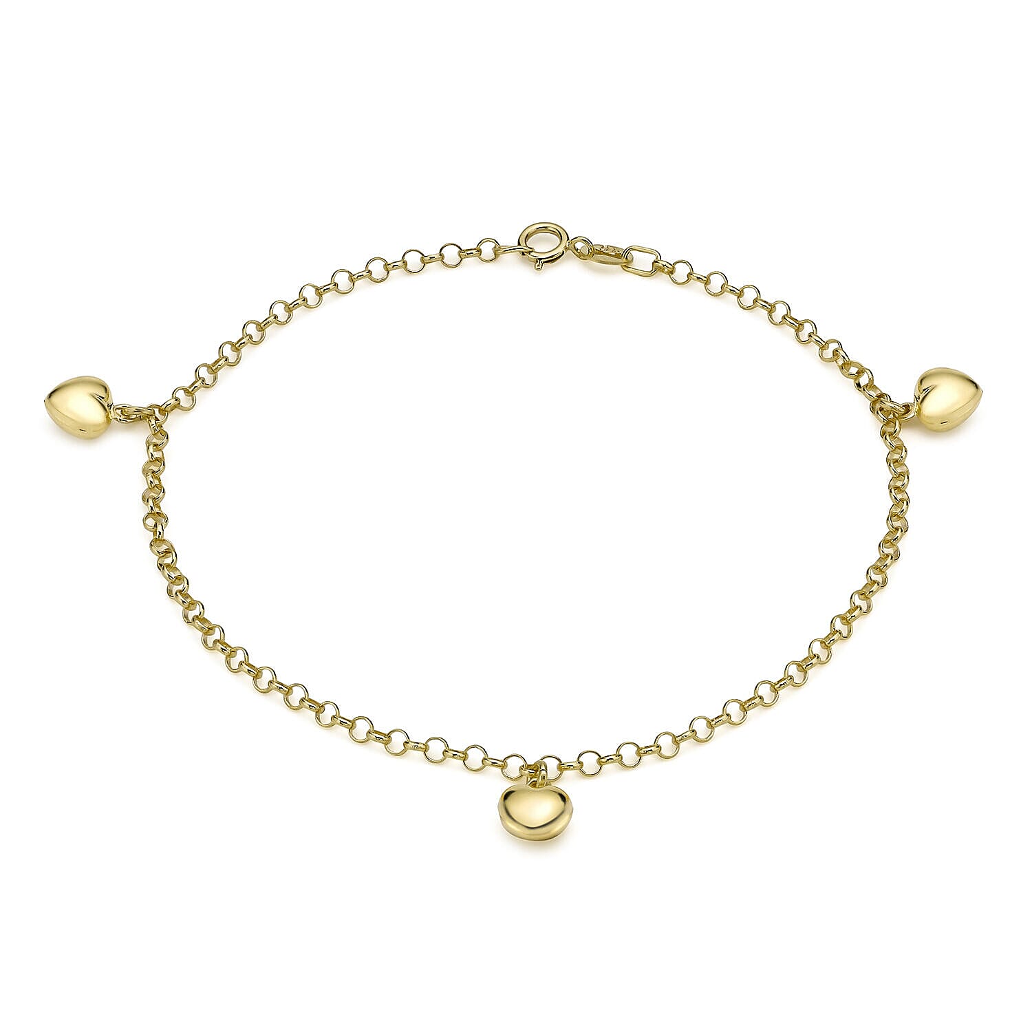 9K Yellow Gold  Bracelet (Size - 7),  Gold Wt. 1.5 Gms