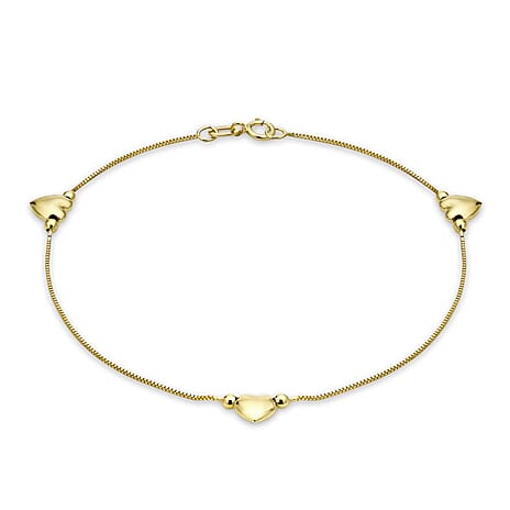 9K Yellow Gold  Bracelet (Size - 7),  Gold Wt. 0.92 Gms