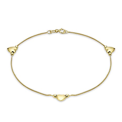 9K Yellow Gold  Anklet,  Gold Wt. 1.1 Gms