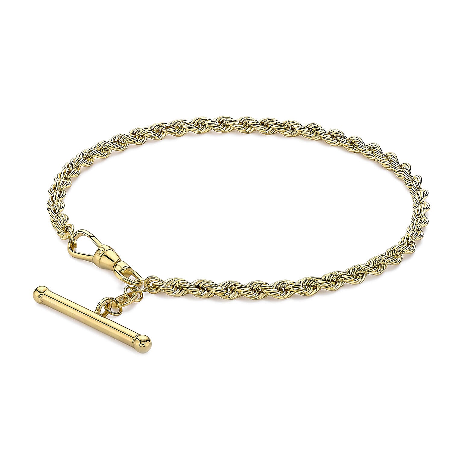 9K Yellow Gold  Bracelet (Size - 7.5),  Gold Wt. 3.3 Gms